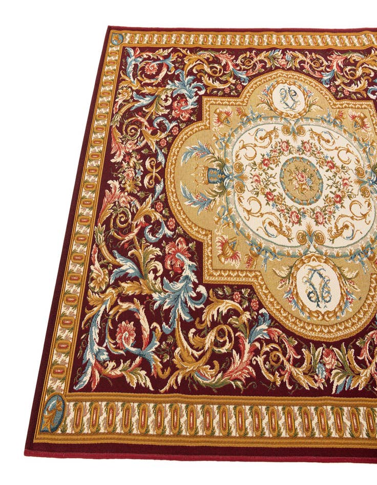 Detail image of  5' 2 x 7' 7  Washable Traditional Indoor / Outdoor Rug