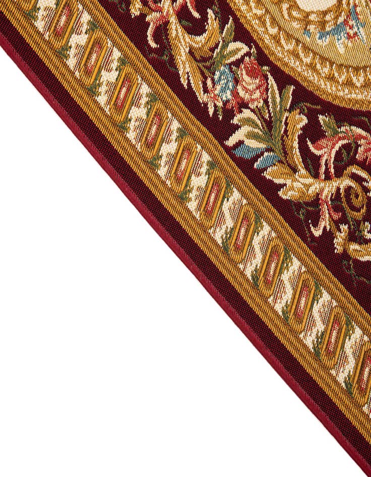 Detail image of  5' 2 x 7' 7  Washable Traditional Indoor / Outdoor Rug