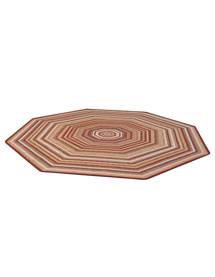 Detail image of  7' 10 x 7' 10  Washable Baja Indoor / Outdoor Octagon Rug