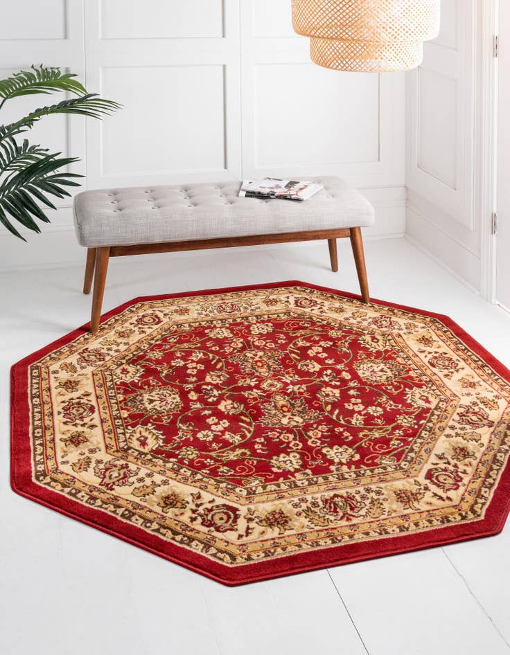 Detail image of  5' 3 x 5' 3 Yasmin Octagon Rug