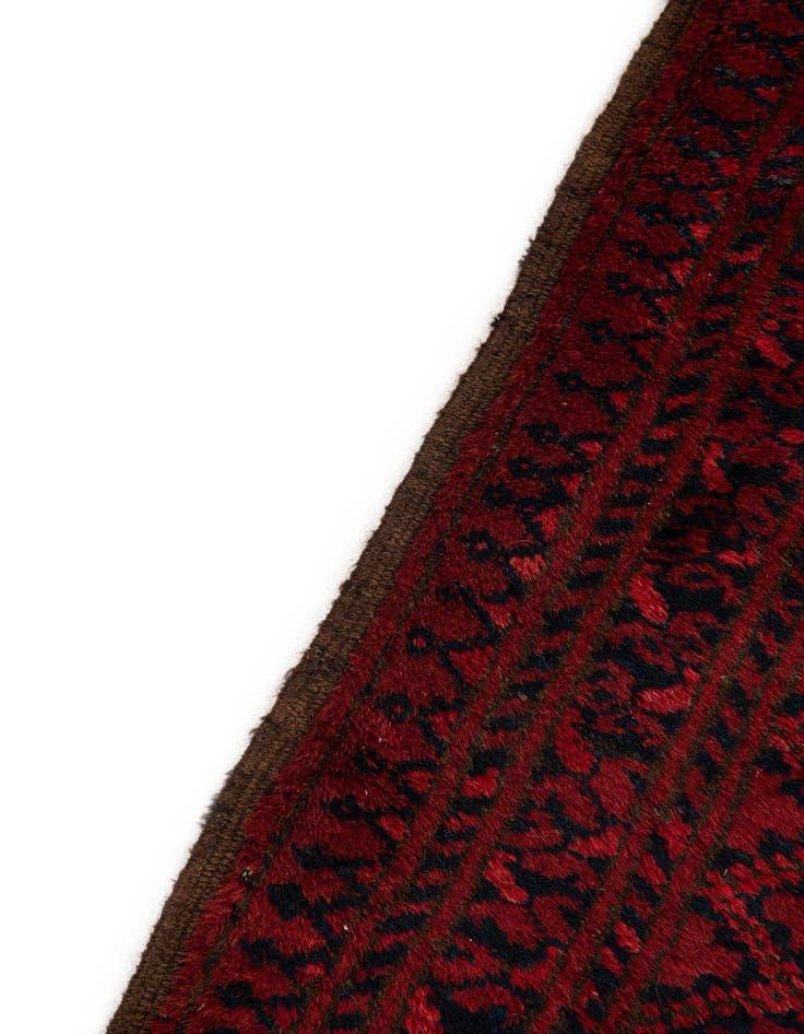 Detail image of  8' x 10'  Hand Knotted Afghan Akhche Oriental Wool Rug