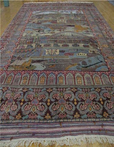 Detail image of  12' 10 x 18' 6  Hand Knotted Afghan Oriental Rug