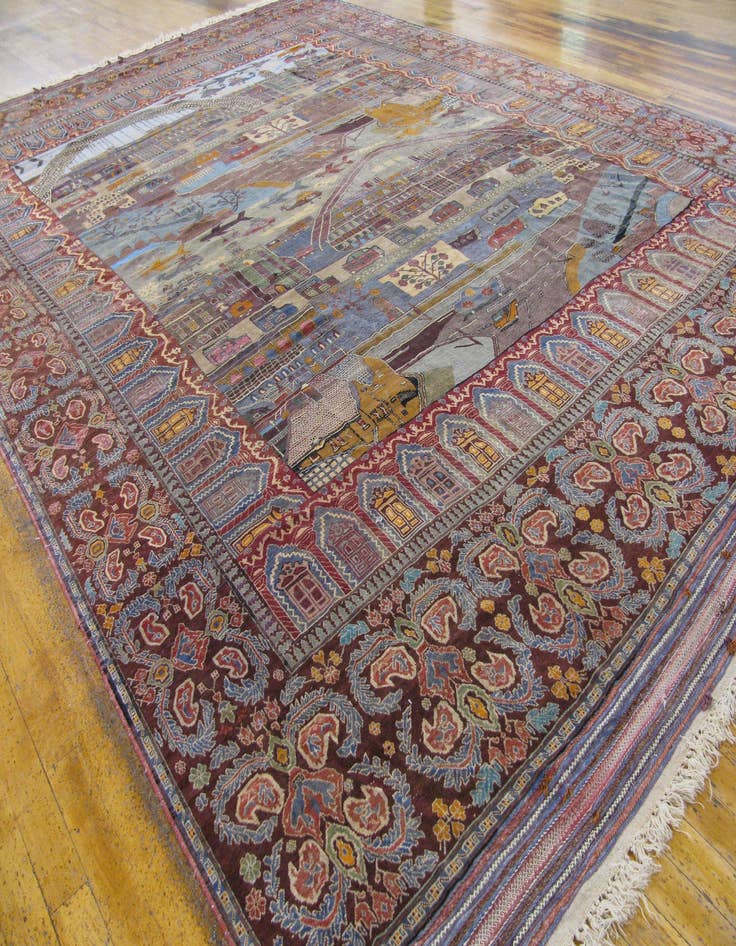 Detail image of  12' 10 x 18' 6  Hand Knotted Afghan Oriental Rug