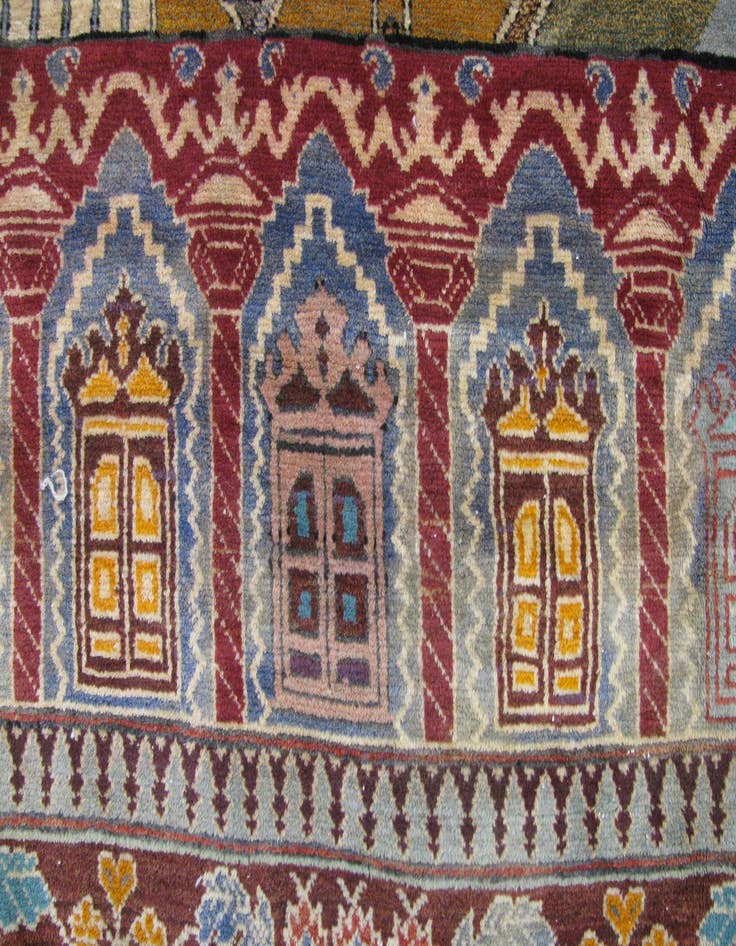 Detail image of  12' 10 x 18' 6  Hand Knotted Afghan Oriental Rug