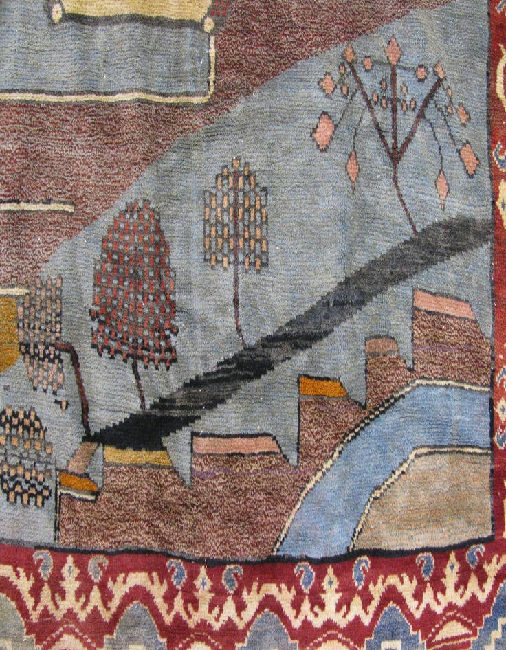 Detail image of  12' 10 x 18' 6  Hand Knotted Afghan Oriental Rug