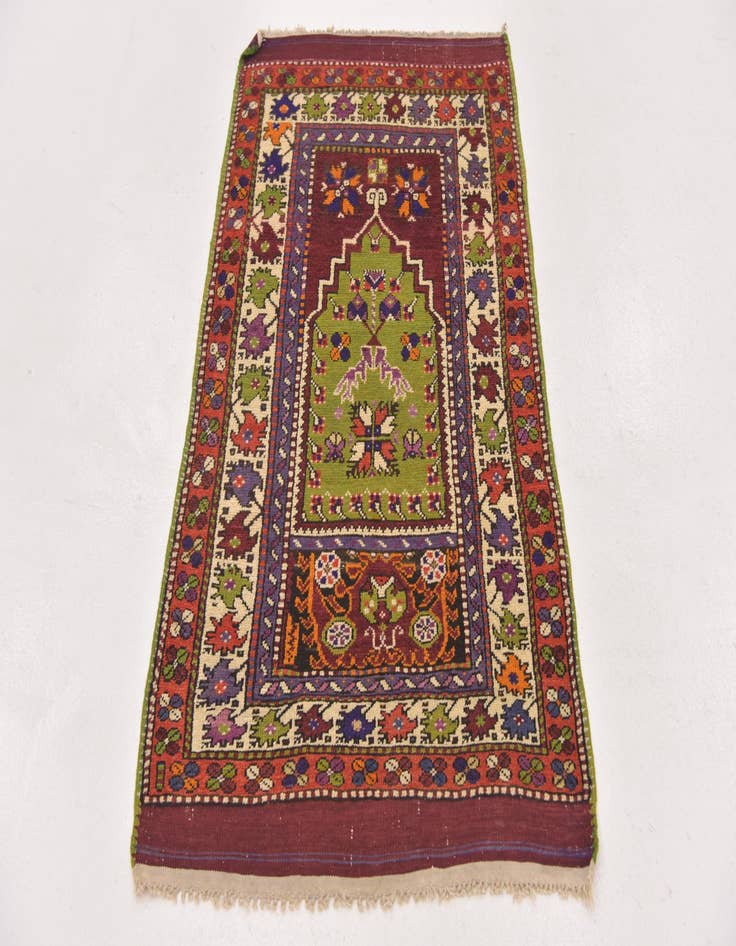 Detail image of 2' 6 x 4' 6 Hand Knotted Anatolian Oriental Wool Rug