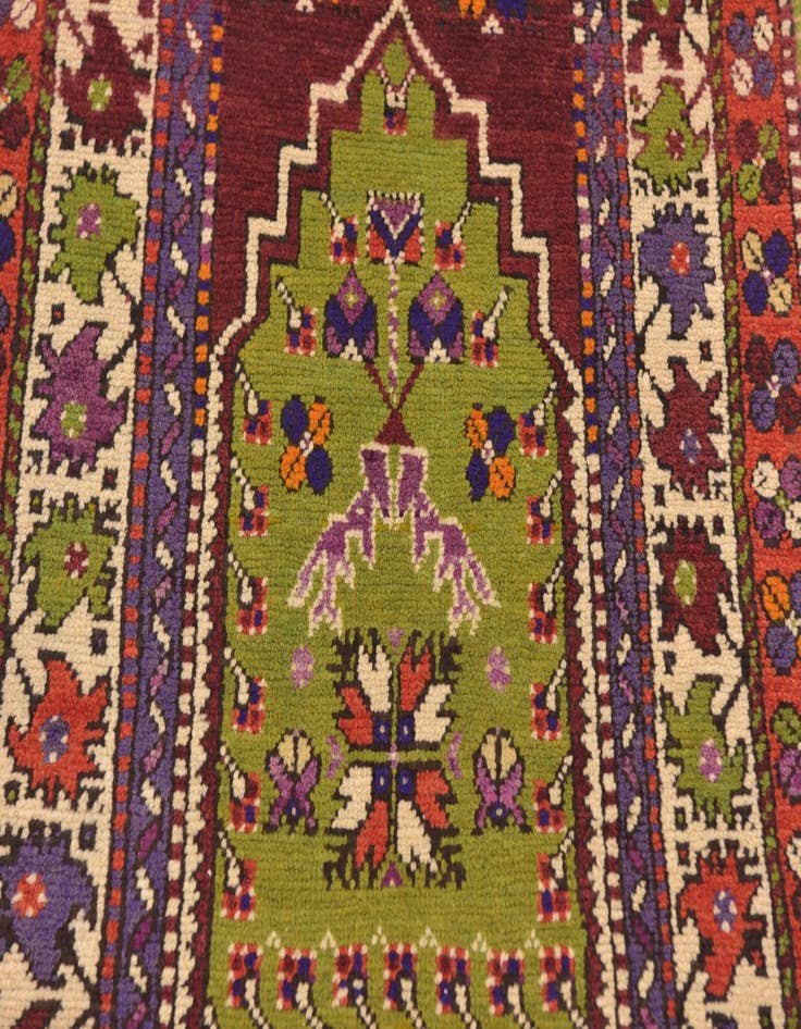 Detail image of 2' 6 x 4' 6 Hand Knotted Anatolian Oriental Wool Rug