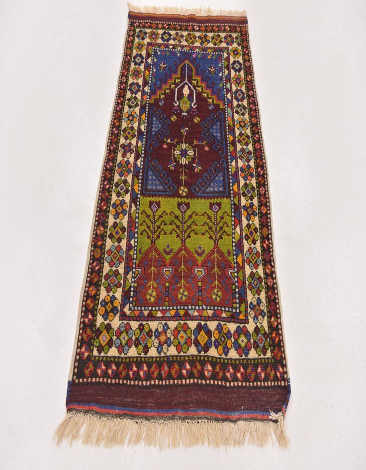 Detail image of  2' 9 x 5'  Hand Knotted Anatolian Oriental Wool Rug