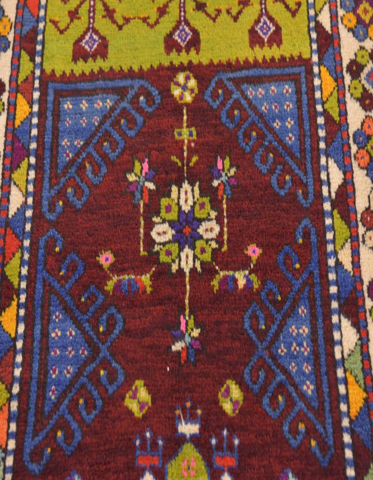 Detail image of  2' 9 x 5'  Hand Knotted Anatolian Oriental Wool Rug