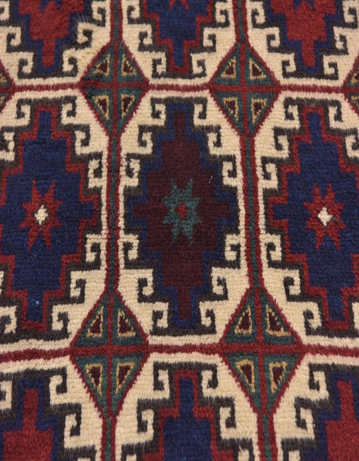 Detail image of  3' 4 x 4' 4  Hand Knotted Anatolian Oriental Wool Rug
