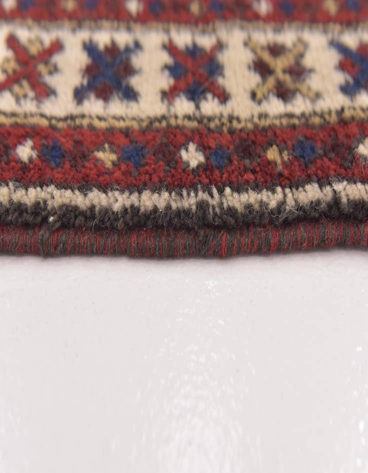 Detail image of  3' 4 x 4' 4  Hand Knotted Anatolian Oriental Wool Rug
