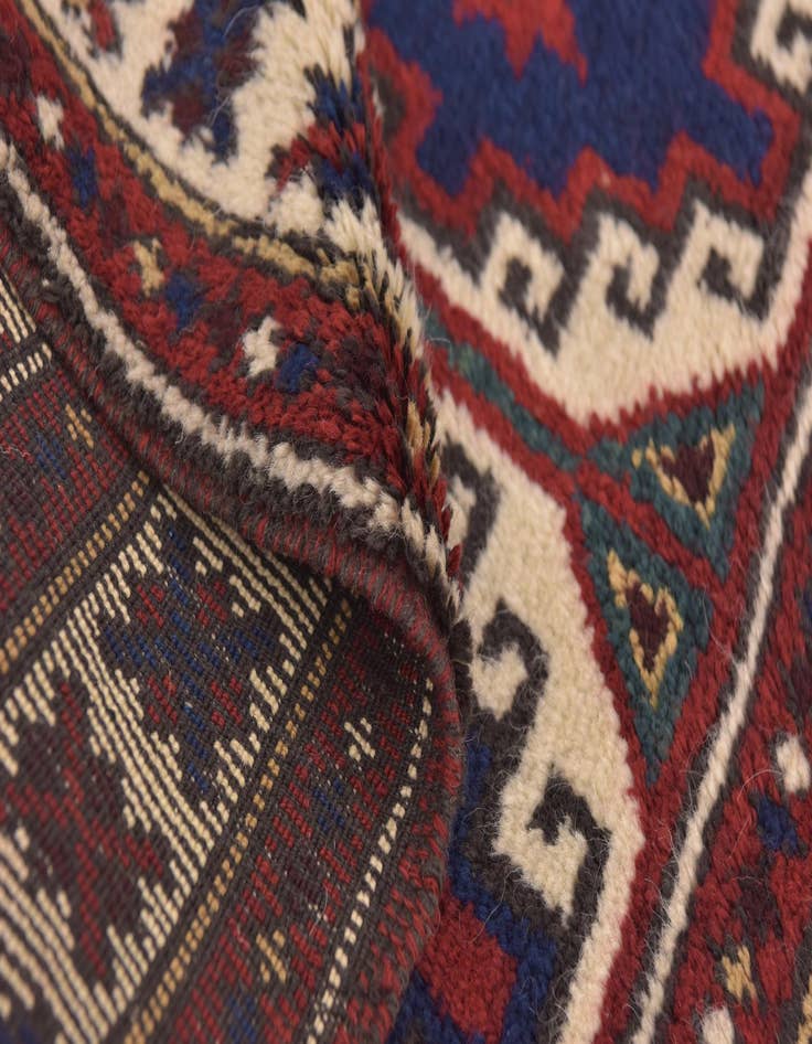Detail image of  3' 4 x 4' 4  Hand Knotted Anatolian Oriental Wool Rug