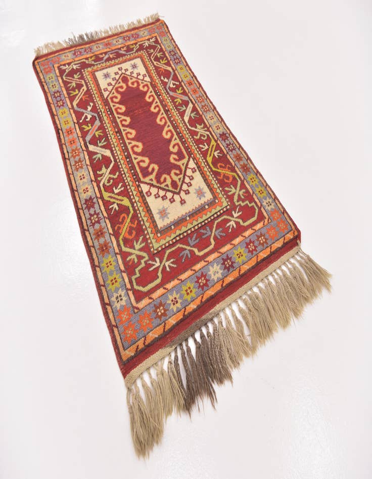 Detail image of  2' 10 x 4' 10  Hand Knotted Anatolian Wool Rug