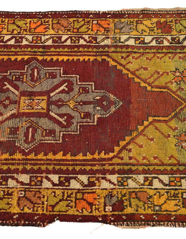 Detail image of  2' 7 x 4'  Hand Knotted Anatolian Oriental Wool Rug