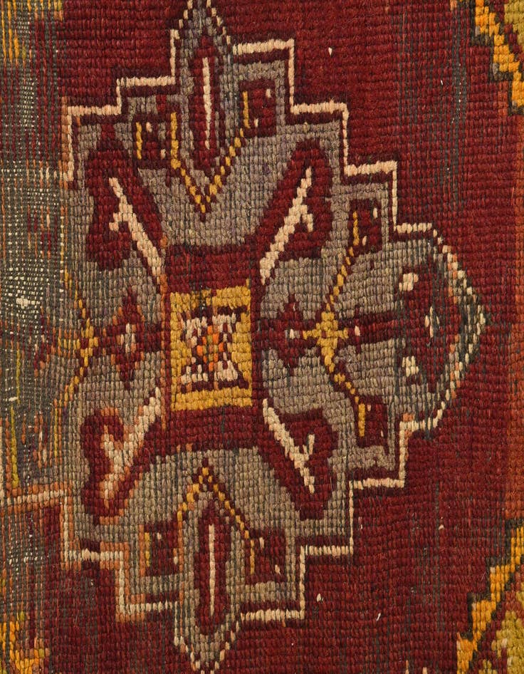 Detail image of  2' 7 x 4'  Hand Knotted Anatolian Oriental Wool Rug