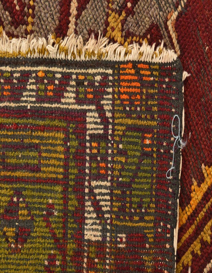 Detail image of  2' 7 x 4'  Hand Knotted Anatolian Oriental Wool Rug