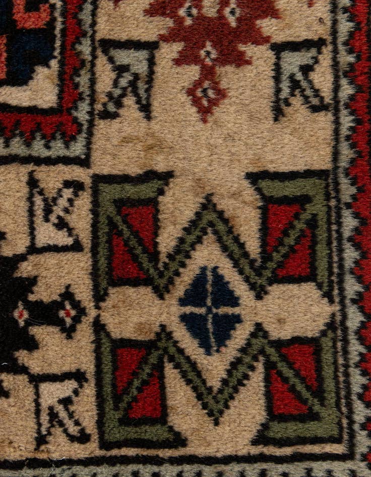 Detail image of  4' 2 x 6' 11  Hand Knotted Anatolian Oriental Wool Rug