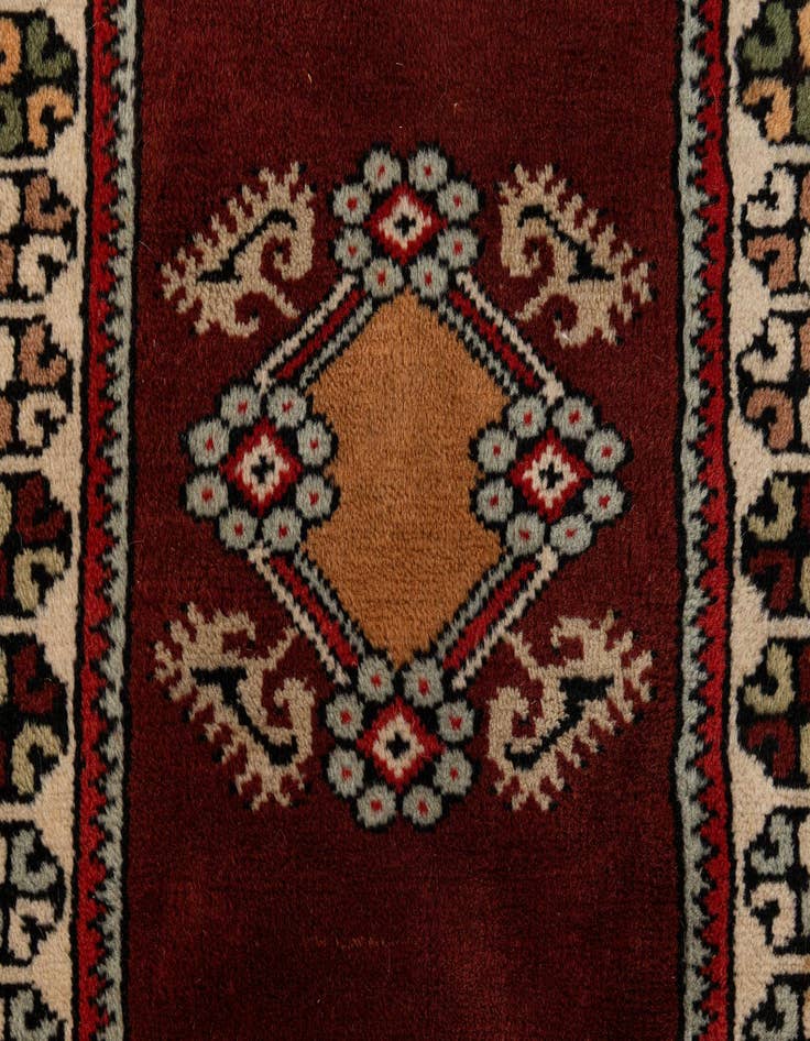 Detail image of  4' 2 x 6' 11  Hand Knotted Anatolian Oriental Wool Rug