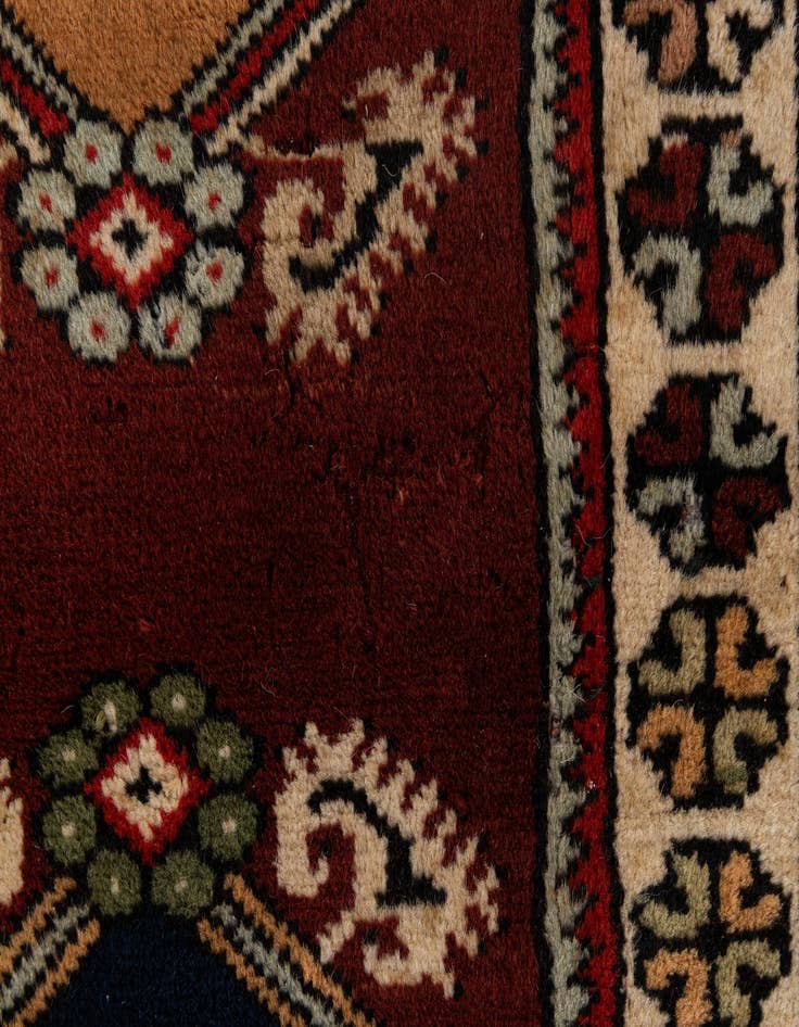 Detail image of  4' 2 x 6' 11  Hand Knotted Anatolian Oriental Wool Rug
