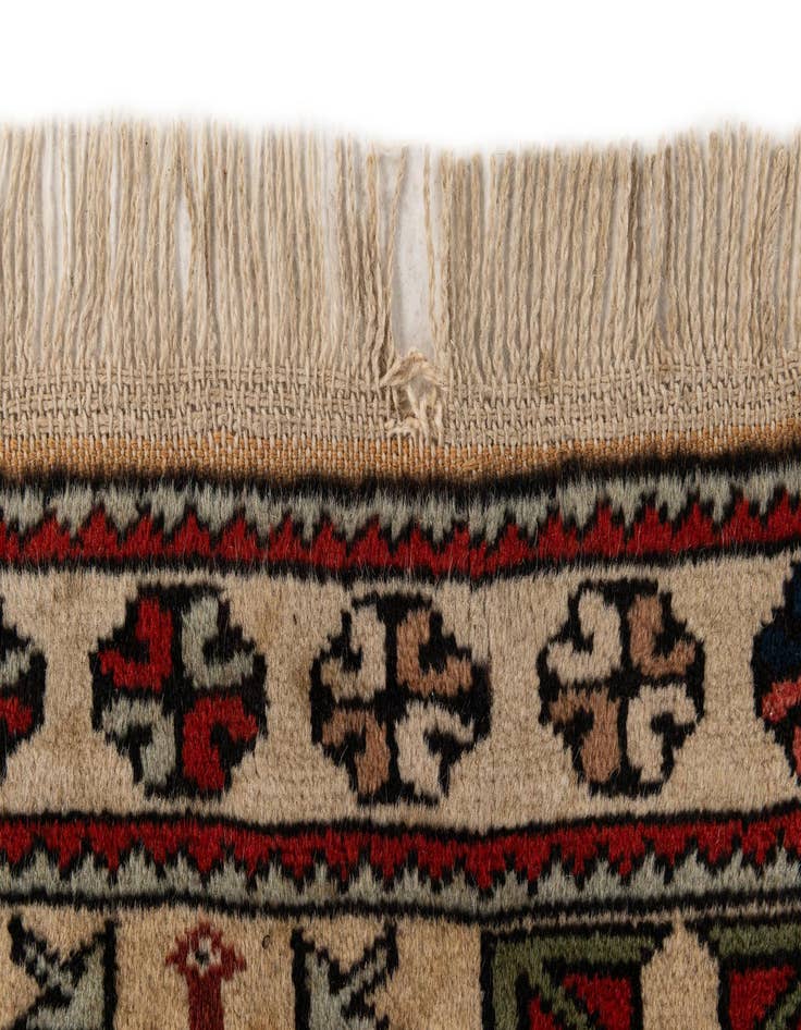 Detail image of  4' 2 x 6' 11  Hand Knotted Anatolian Oriental Wool Rug