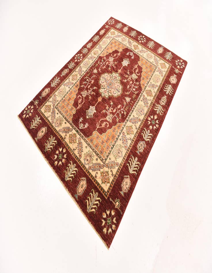 Detail image of  5' x 6' 9  Hand Knotted Ariana Ziegler Rug