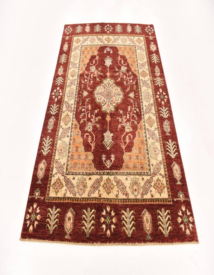 Detail image of  5' x 6' 9  Hand Knotted Ariana Ziegler Rug