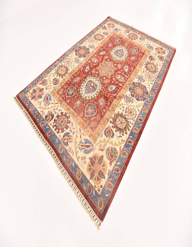 Detail image of  6' 7 x 9' 5  Hand Knotted Ariana Ziegler Rug