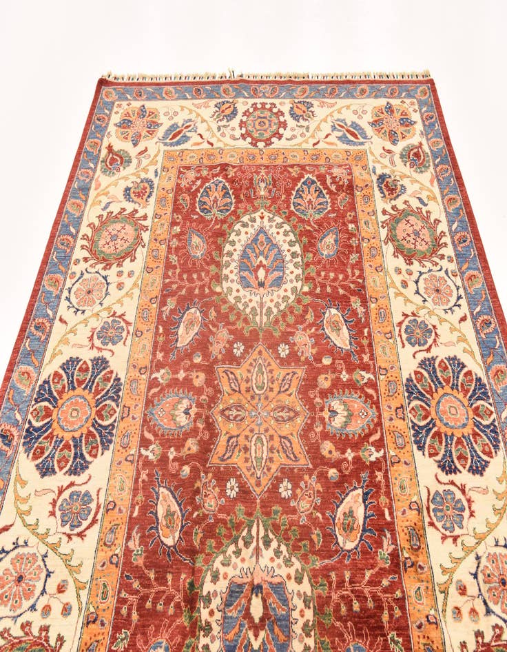 Detail image of  6' 7 x 9' 5  Hand Knotted Ariana Ziegler Rug