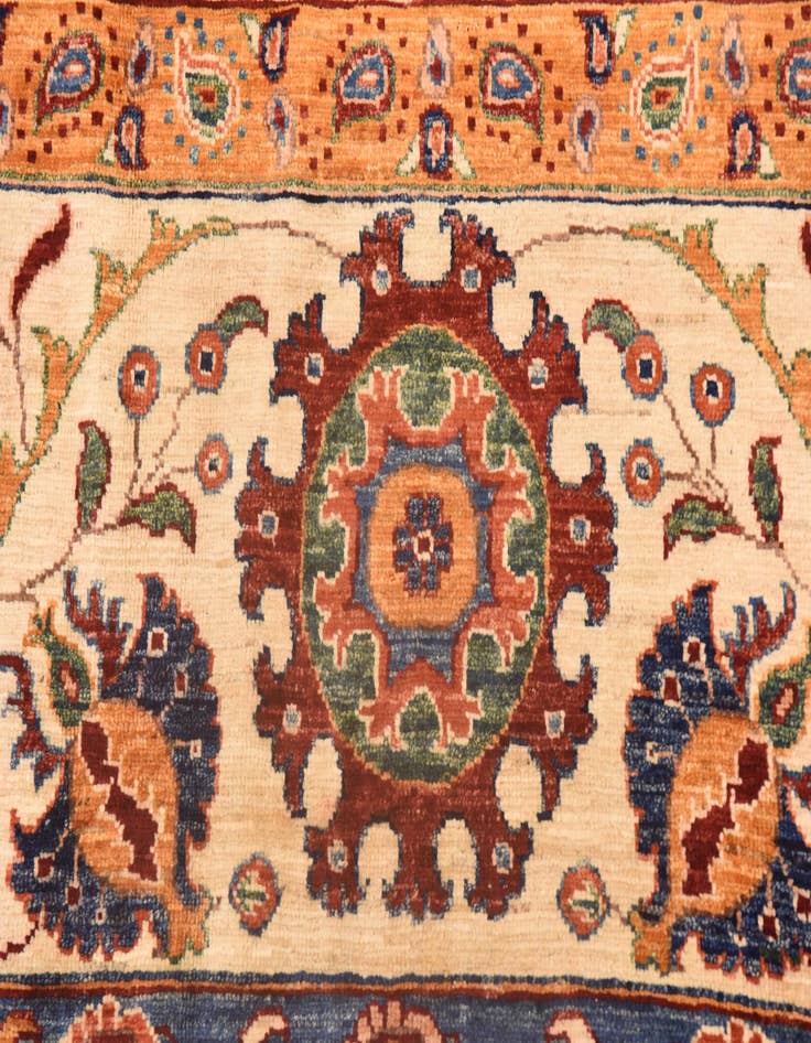 Detail image of  6' 7 x 9' 5  Hand Knotted Ariana Ziegler Rug