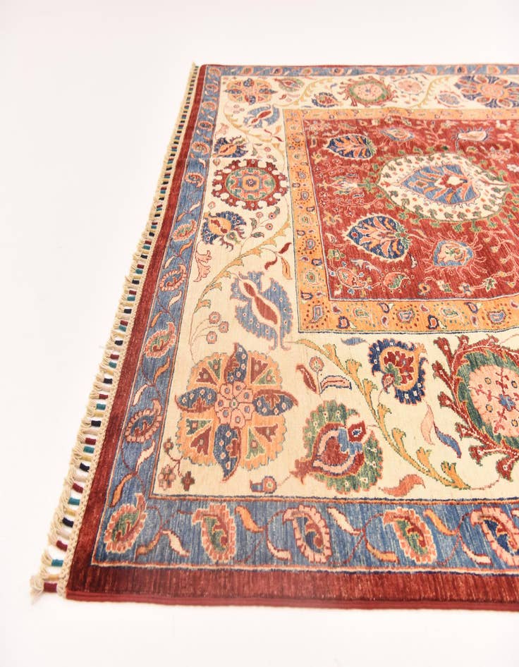 Detail image of  6' 7 x 9' 5  Hand Knotted Ariana Ziegler Rug