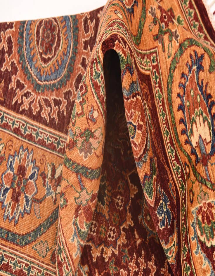 Detail image of  5' 9 x 8'  Hand Knotted Ariana Ziegler Rug