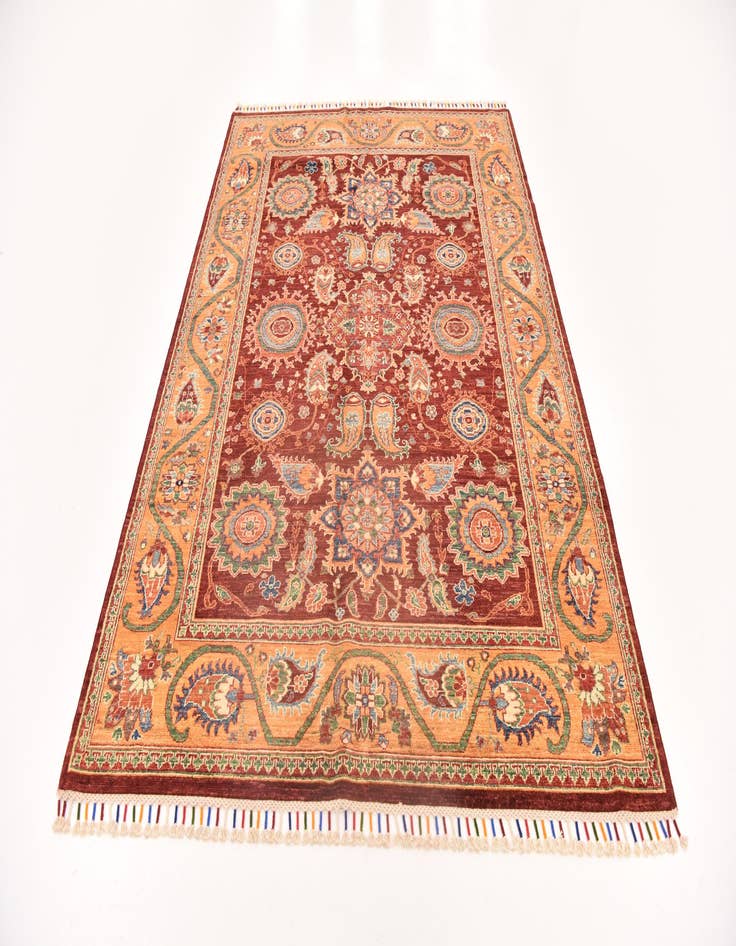 Detail image of  5' 9 x 8'  Hand Knotted Ariana Ziegler Rug