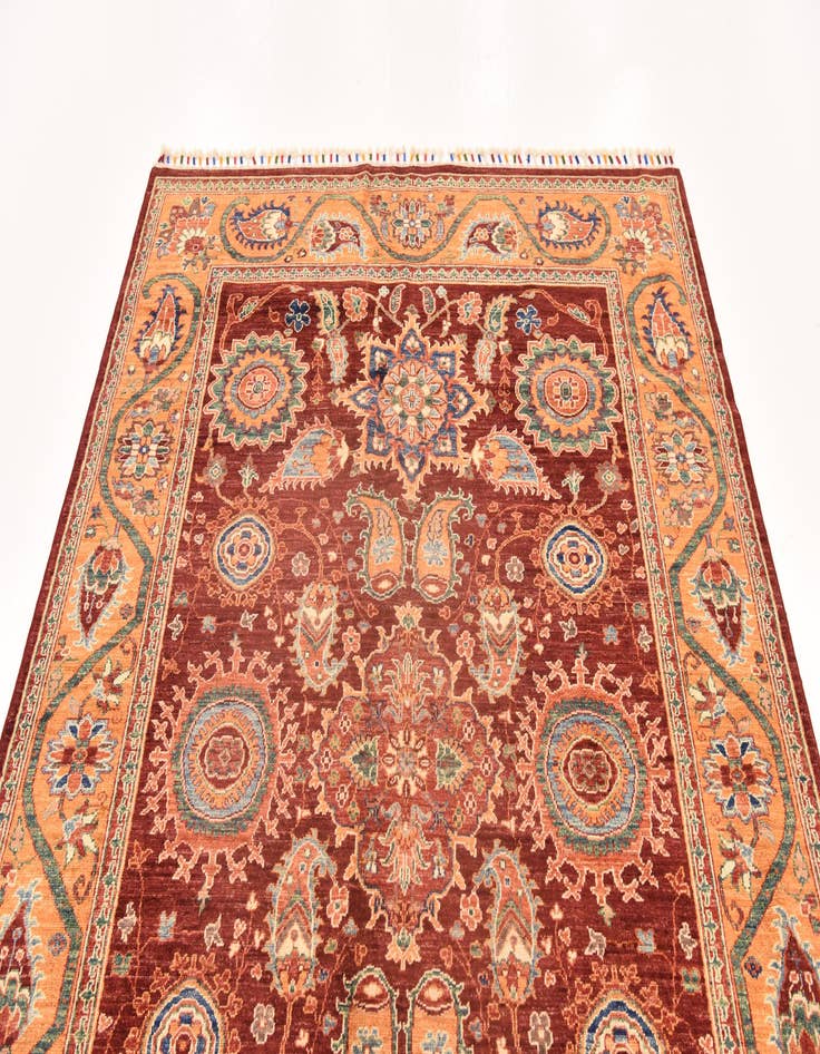 Detail image of  5' 9 x 8'  Hand Knotted Ariana Ziegler Rug