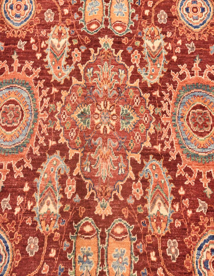 Detail image of  5' 9 x 8'  Hand Knotted Ariana Ziegler Rug