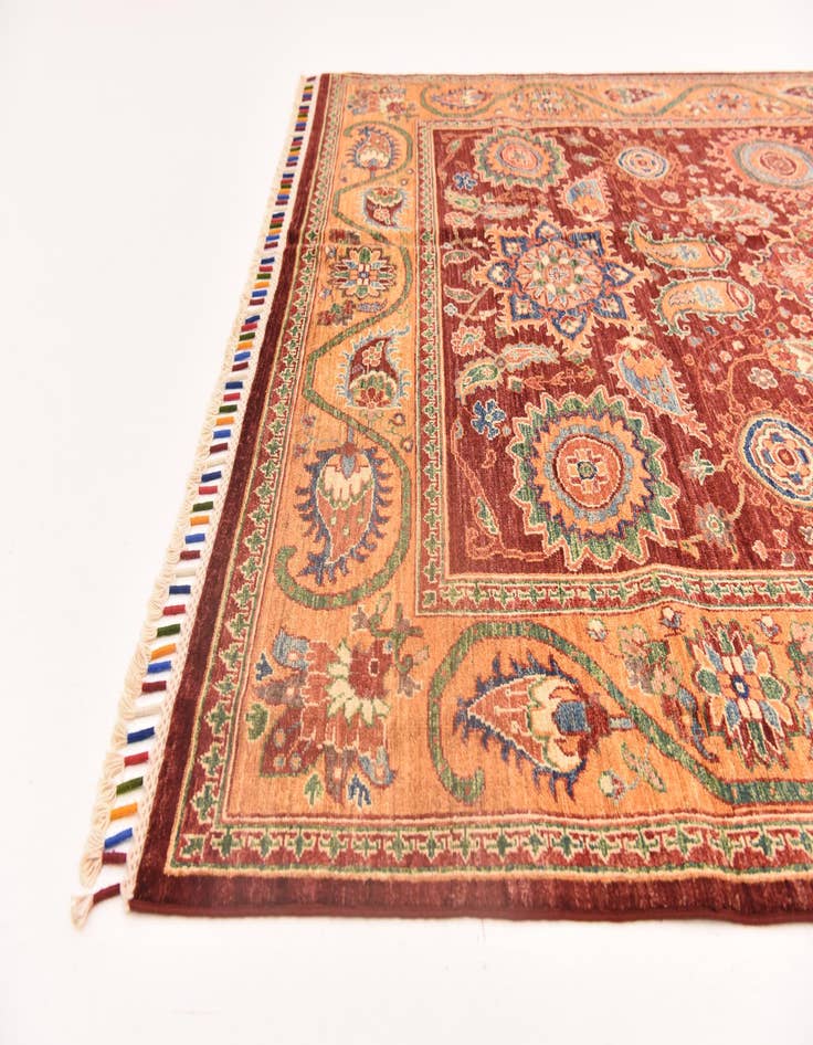 Detail image of  5' 9 x 8'  Hand Knotted Ariana Ziegler Rug