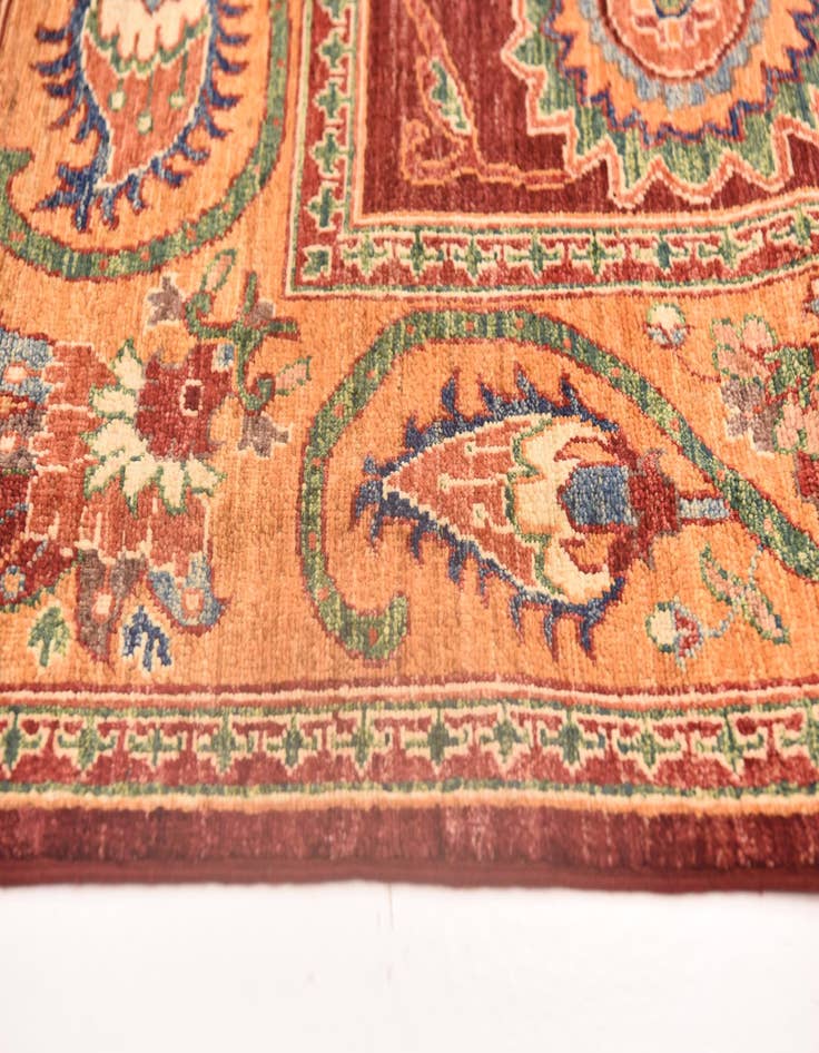 Detail image of  5' 9 x 8'  Hand Knotted Ariana Ziegler Rug