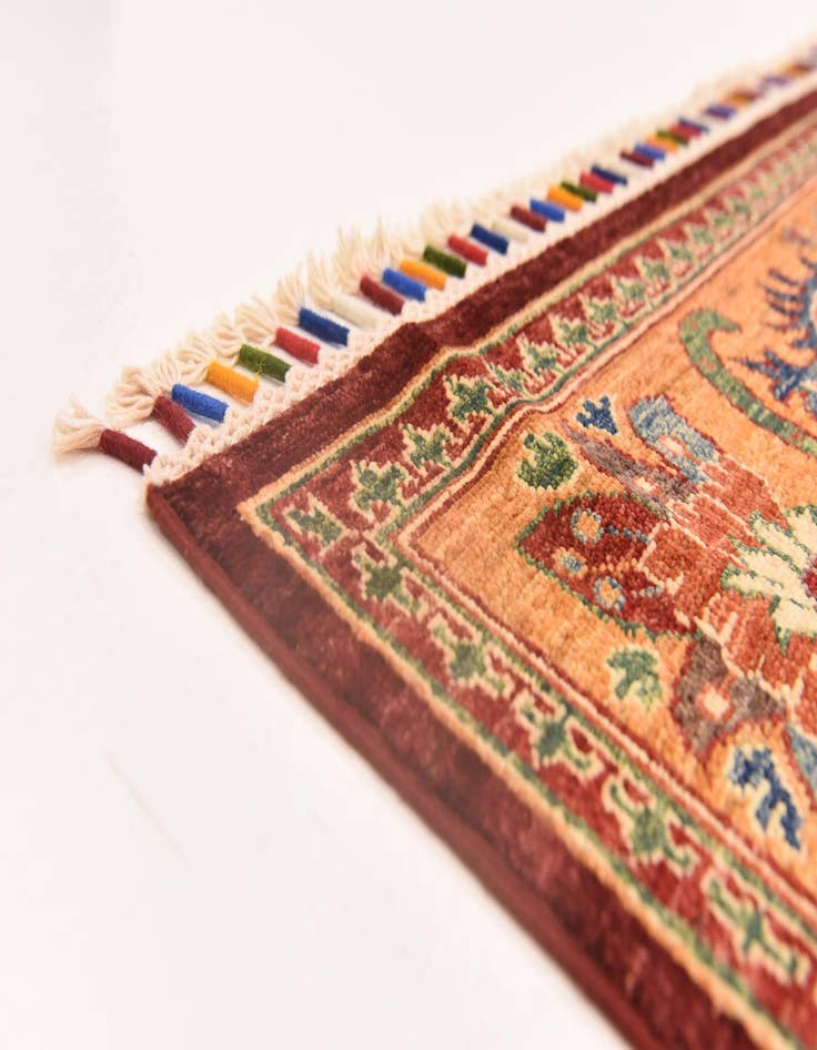 Detail image of  5' 9 x 8'  Hand Knotted Ariana Ziegler Rug