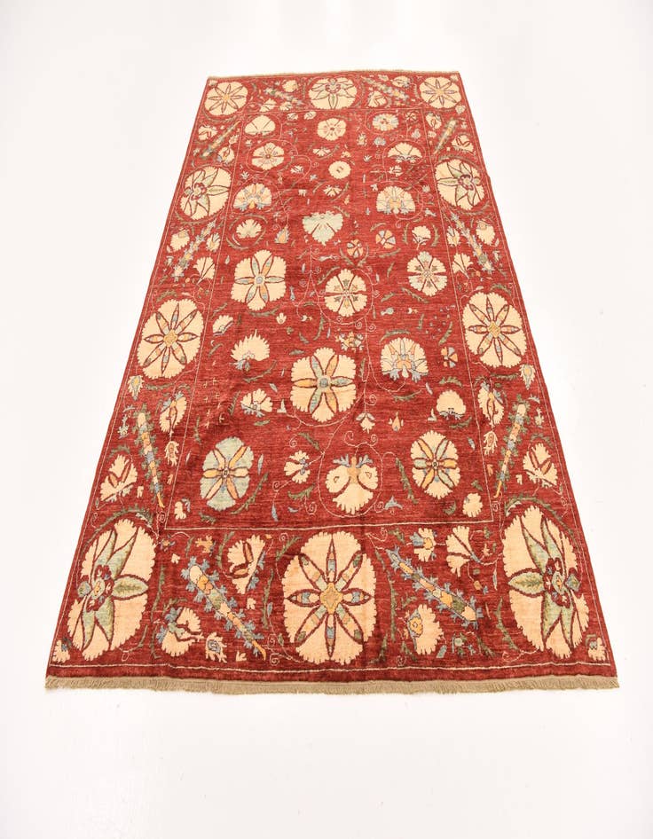 Detail image of  5' 10 x 8' 1  Hand Knotted Ariana Ziegler Oriental Rug