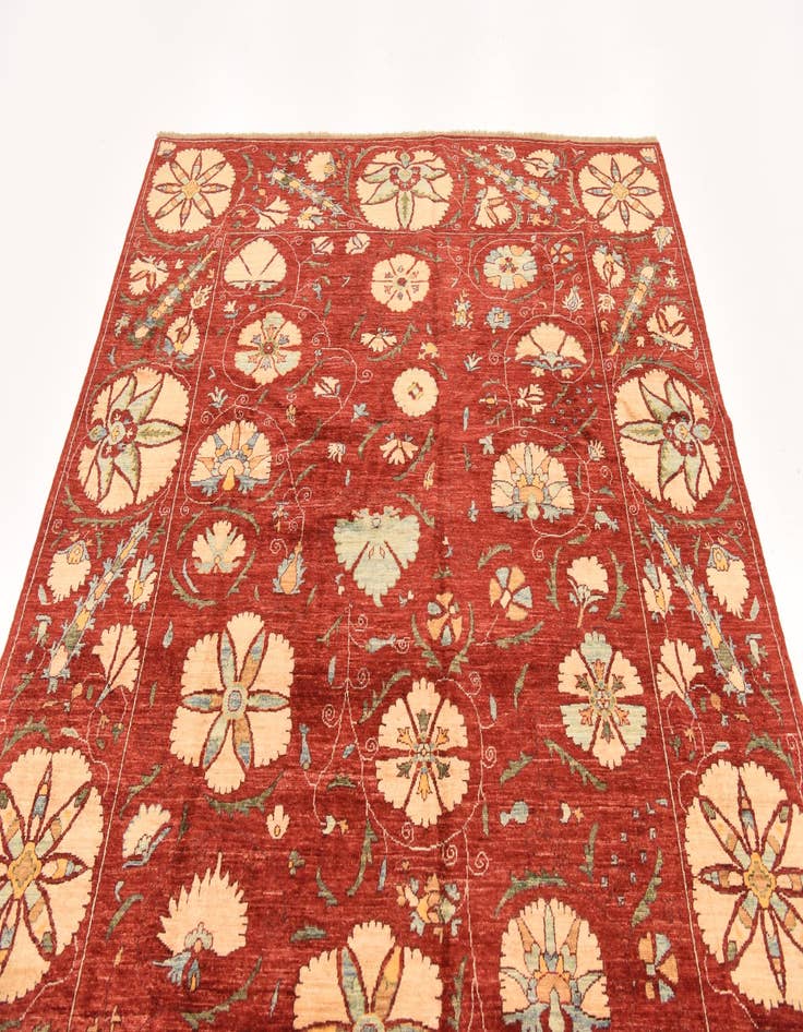 Detail image of  5' 10 x 8' 1  Hand Knotted Ariana Ziegler Oriental Rug