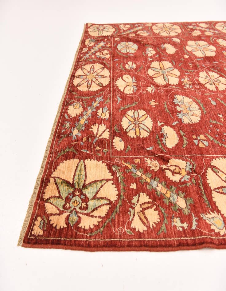 Detail image of  5' 10 x 8' 1  Hand Knotted Ariana Ziegler Oriental Rug