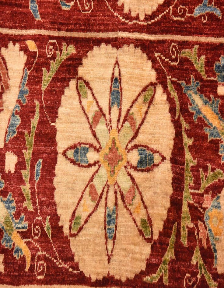 Detail image of  5' 8 x 8' 1  Hand Knotted Ariana Ziegler Oriental Rug