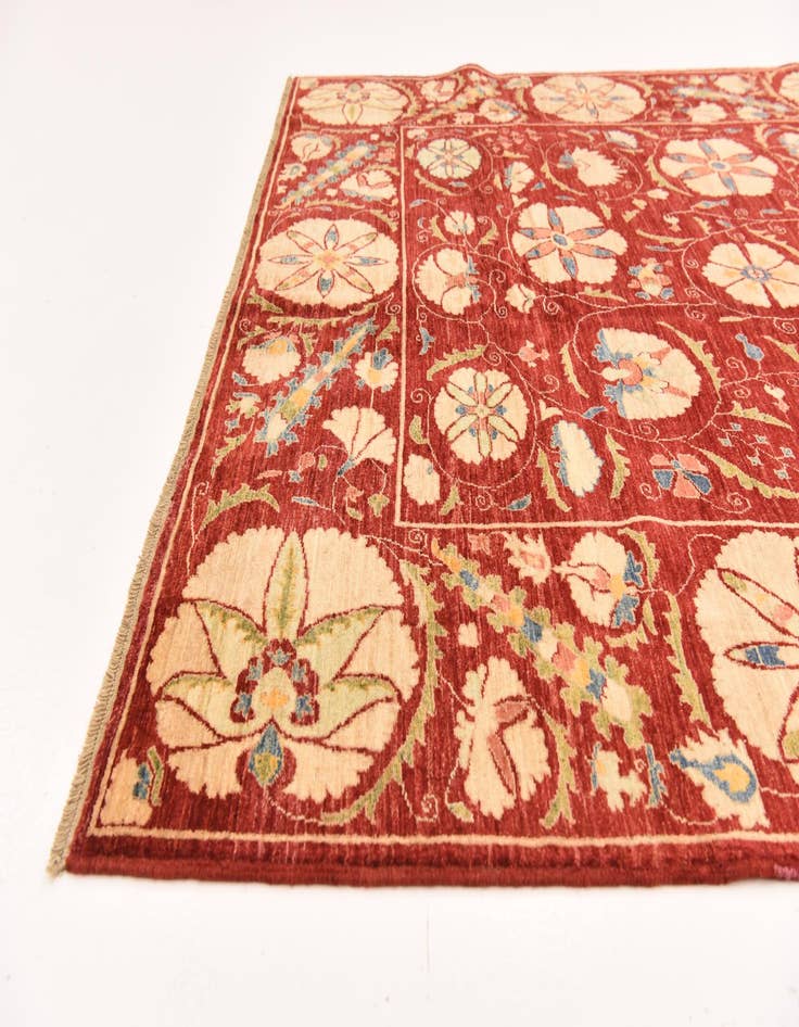 Detail image of  5' 8 x 8' 1  Hand Knotted Ariana Ziegler Oriental Rug