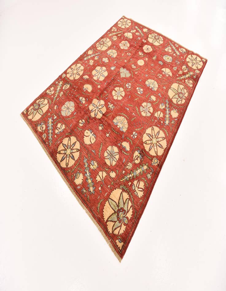 Detail image of  5' 10 x 7' 10  Hand Knotted Ariana Ziegler Oriental Rug