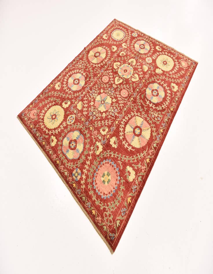 Detail image of  5' 2 x 6' 8  Hand Knotted Ariana Ziegler Oriental Rug