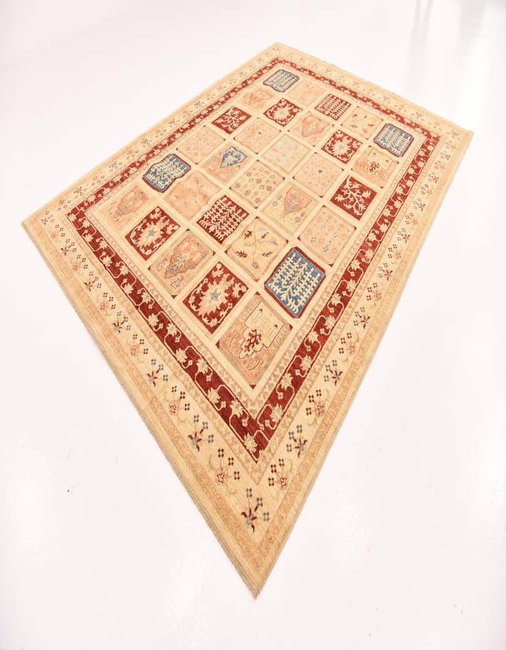 Detail image of  8' 2 x 11'  Hand Knotted Ariana Ziegler Rug