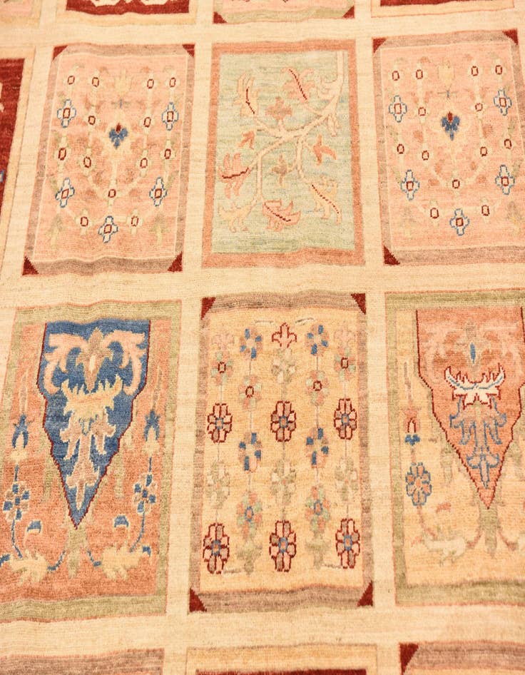 Detail image of  8' 2 x 11'  Hand Knotted Ariana Ziegler Rug