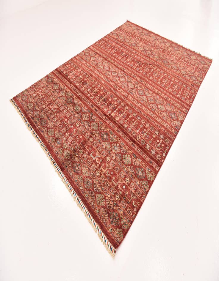 Detail image of  7' x 10'  Hand Knotted Ariana Ziegler Rug