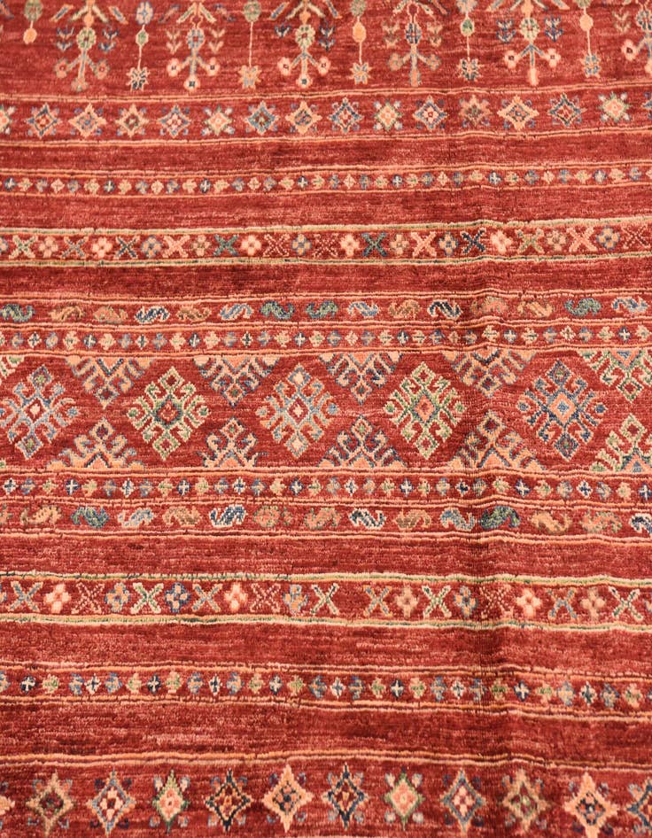 Detail image of  7' x 10'  Hand Knotted Ariana Ziegler Rug