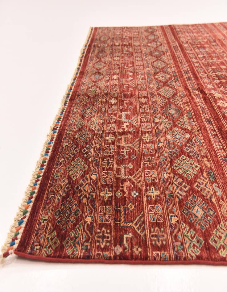 Detail image of  7' x 10'  Hand Knotted Ariana Ziegler Rug