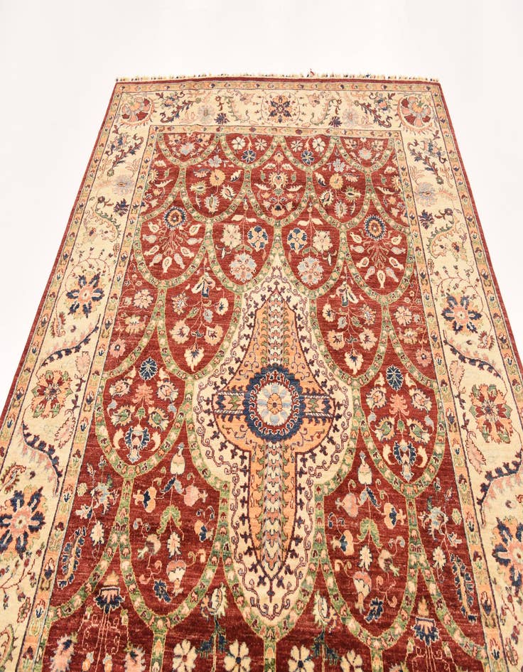 Detail image of  6' 10 x 10' 4  Hand Knotted Ariana Ziegler Rug